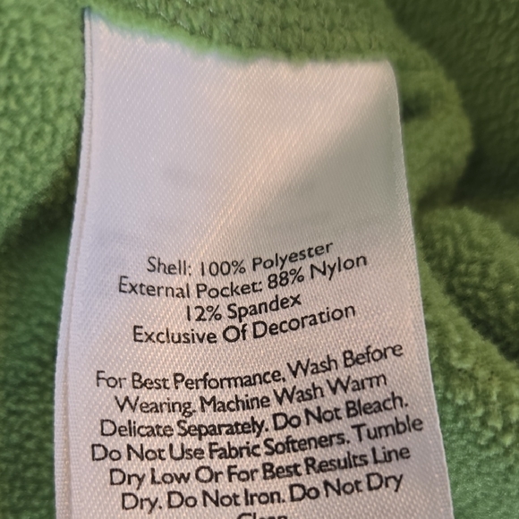 Eddie Bauer Bright Green Fleece Jacket - Picture 10 of 10